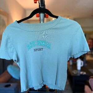 PacSun Blue/Green Crop Top